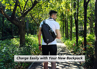 Charge Easily-New Waterfly Shoulder Backpack with USB Port