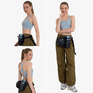 The Fanny Pack with One Water Bottle Holder for Dog Walking only weighs 172 grams but is big enough to hold your iPhone and belongings for your dog walking occasions