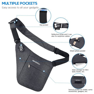 Waterfly Defender Anti-theft Sling Bag