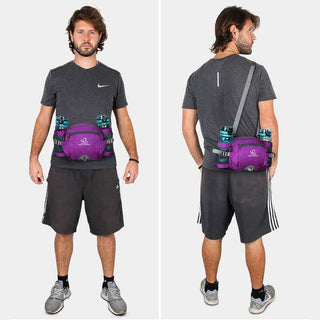 The Fanny Pack with Two Sturdy Bottle Holders For Dog Walking is more than just a fanny pack. With an additional detachable shoulder strap, it can be worn as a stylish shoulder bag or crossbody