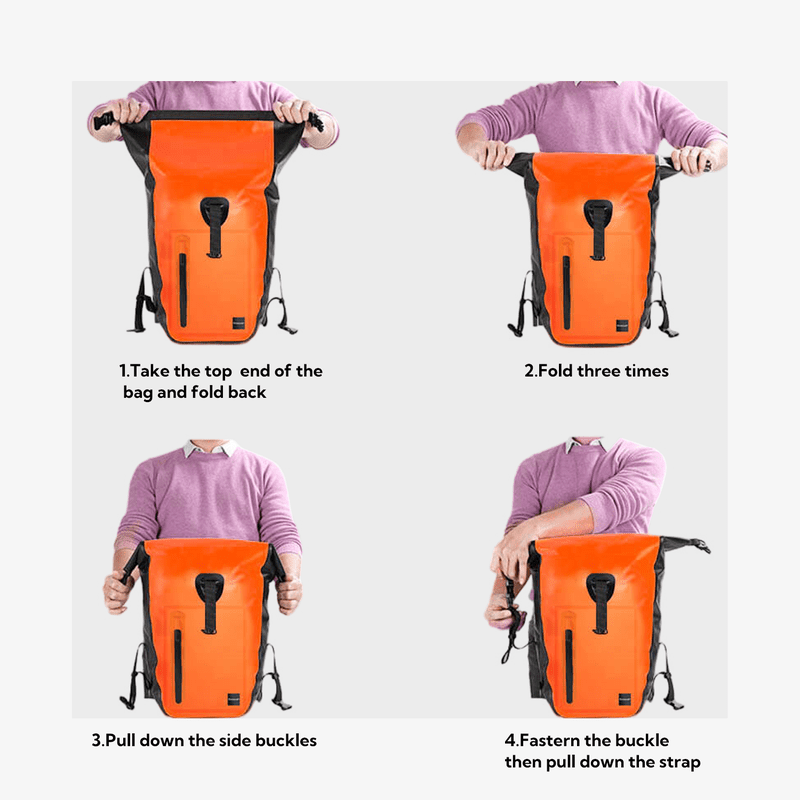 Waterfly Defender Waterproof Bike Rear Rack Bag 25L