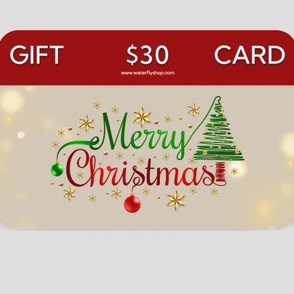 $30 Waterfly Christmas Digital Gift Card for $29