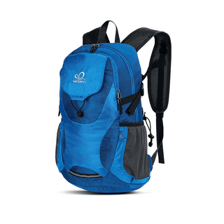 This is a jewel blue Lightweight Packable Hiking Backpack with large capacity and multiple compartments