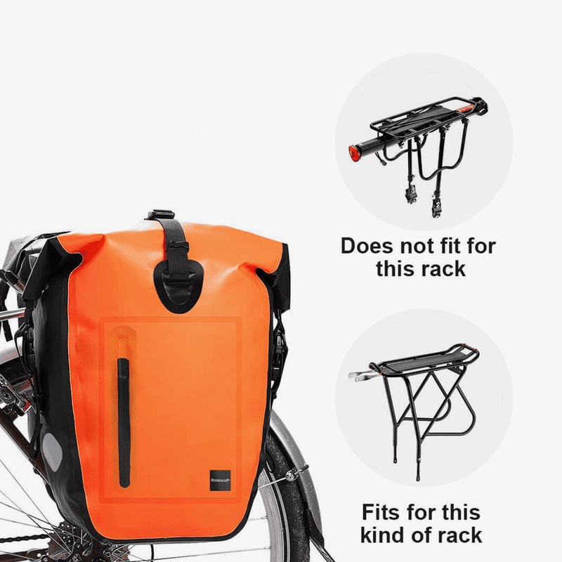 Waterfly Defender Waterproof Bike Rear Rack Bag 25L