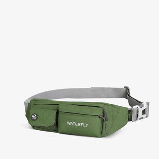 Army Green Lightweight Water Resistant Fanny Pack 1L