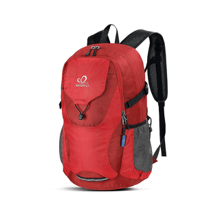 This is a Red Lightweight Packable Hiking Backpack for hiking or traveling