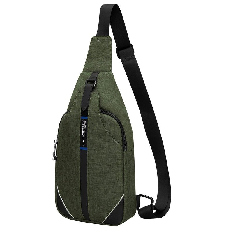 WATERFLY Small Crossbody Sling Backpack Anti Theft Backpack for Traveling  Chest Shoulder Bag