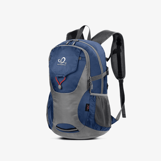 Lightweight Packable Hiking Backpack is roomy and compartmentalized and can be easily folded into a pocket for storage and unfolded when needed