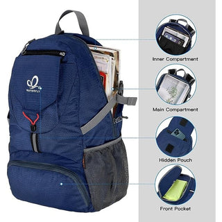 Dark blue WATERFLY 20L Lightweight Packable Backpack