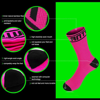 Rose Red Ultralight Bright Color Waterproof Breathable Knee Socks