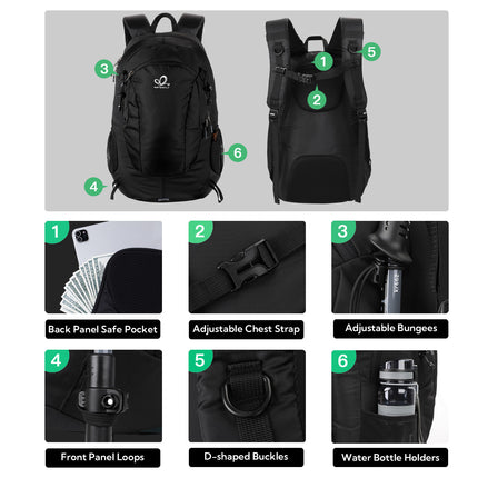 Waterfly Travel Elite Lightweight Backpack