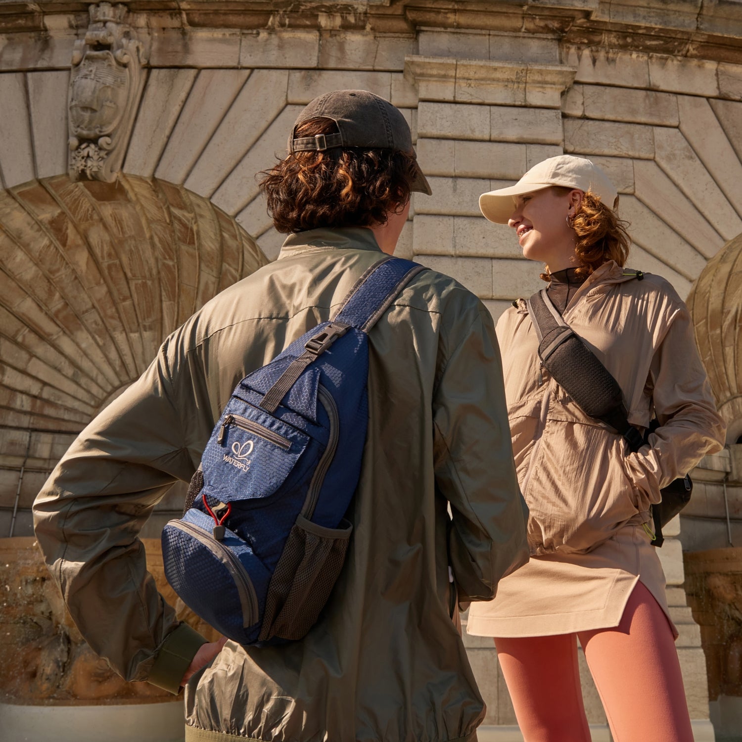 Waterfly Borsa a tracolla messenger: borsa a tracolla casual multi-tasche crossover laterale borsa a tracolla per donne uomini, Viola, Utility Waterfly Borsa a tracolla messenger: borsa a tracolla casual multi-tasche crossover laterale borsa a tracolla per donne uomini, Viola, Utility