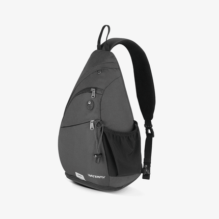 Dark Gray Sling Pack with One Bottle Holder