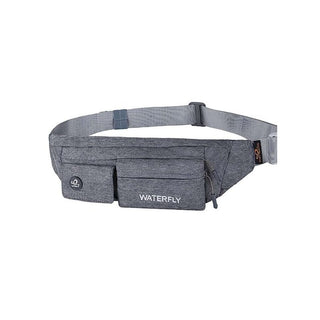 Gray Lightweight Water Resistant Fanny Pack 1L