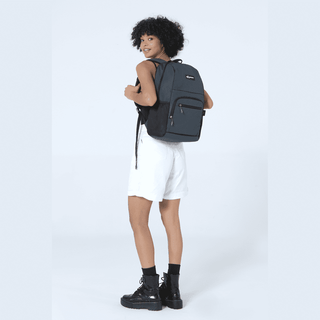 The Lightweight School & Travel Outdoor Backpack has a chest strap with adjustable padded shoulder straps and a breathable mesh back panel