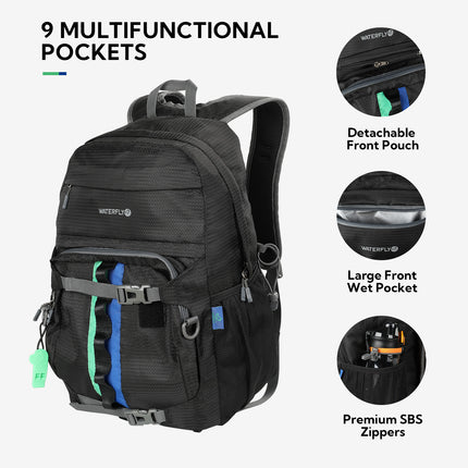 Waterfly Travel Elite 2-in-1 Lightweight Backpack