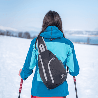 Lightweight Crossbody Sling Pack is light but has a lot of capacity
