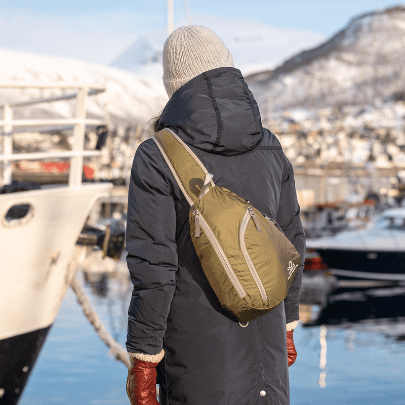 Mens Waterproof Triangle Side Crossbody Bag