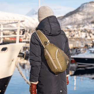 Lightweight Crossbody Sling Pack is light but has a lot of capacity