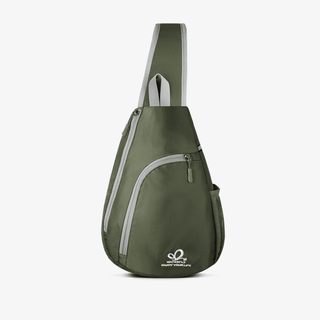 This is a Lightweight Crossbody Sling Pack in military colors, which is waterproof, durable and made of high-quality nylon material