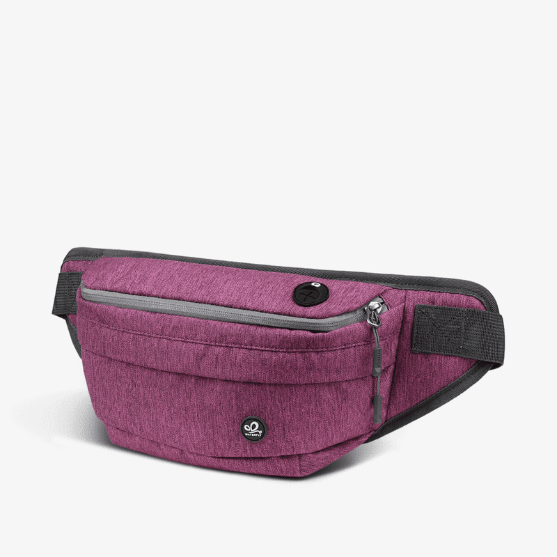 Purple waist bag shop