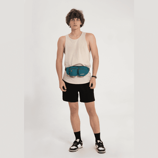 Fanny Pack Plus is designed with a breathable mesh pad on the back for good ventilation and comfortable wearing