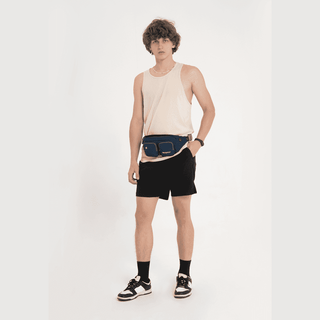 Fanny Pack Plus is designed with a breathable mesh pad on the back for good ventilation and comfortable wearing